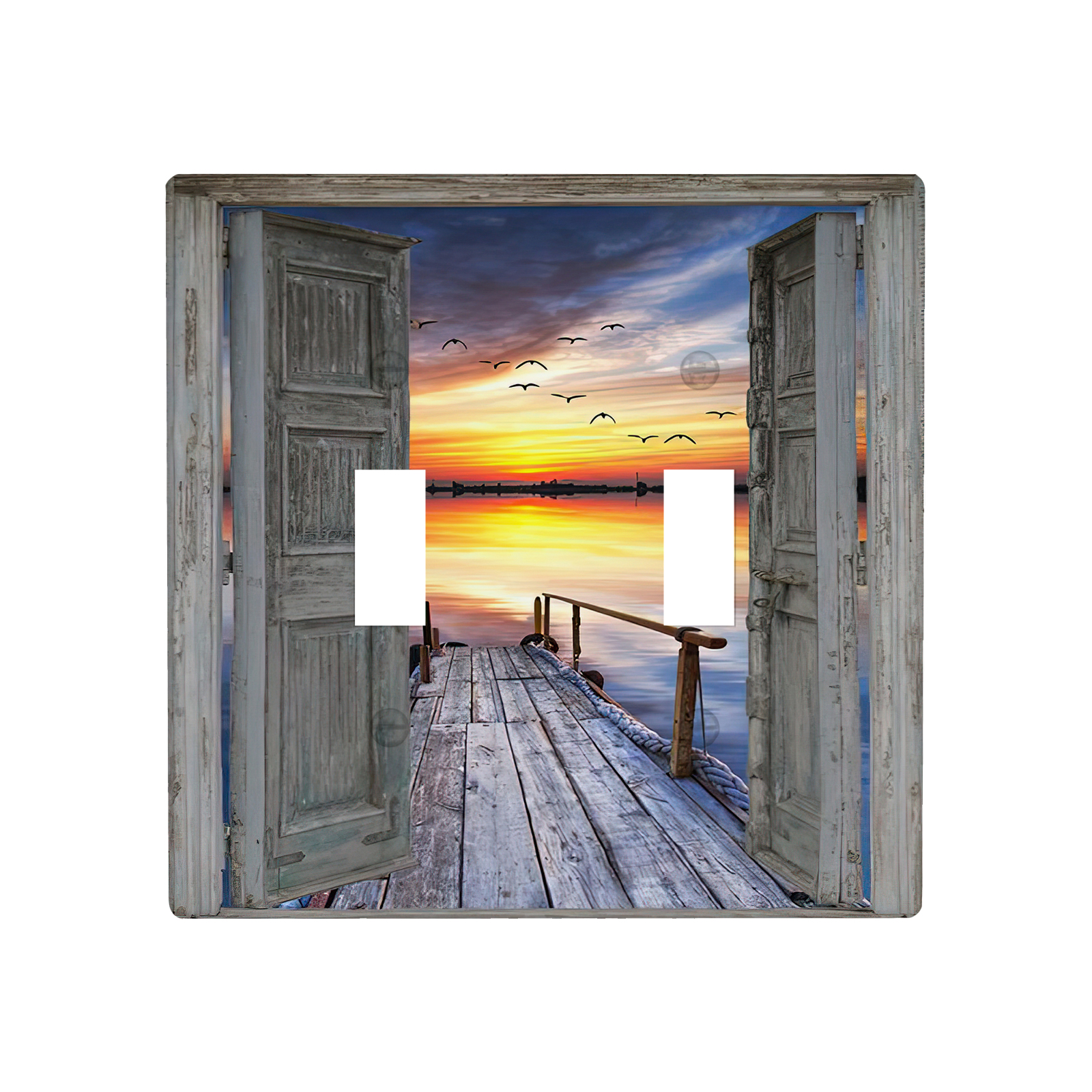 1Pcs Wood Door Light Switch Plate Decorative switch and socket covers for home kitchen decoration Unbreakable Polycarbonate Thermoplastic For bedroom room decoration