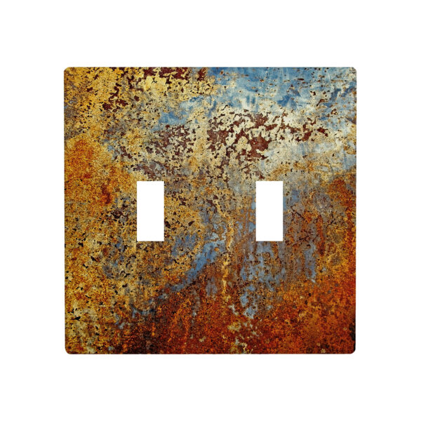 1Pcs Rust Light Switch Plate Decorative switch and socket covers for home kitchen decoration Unbreakable Polycarbonate Thermoplastic For bedroom room decoration
