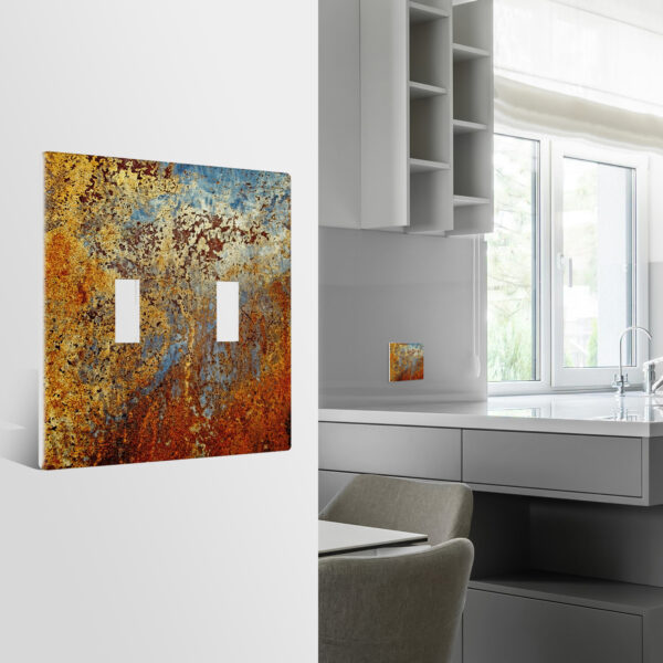 1Pcs Rust Light Switch Plate Decorative switch and socket covers for home kitchen decoration Unbreakable Polycarbonate Thermoplastic For bedroom room decoration - Image 3