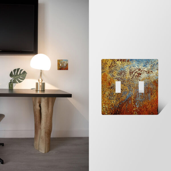 1Pcs Rust Light Switch Plate Decorative switch and socket covers for home kitchen decoration Unbreakable Polycarbonate Thermoplastic For bedroom room decoration - Image 2