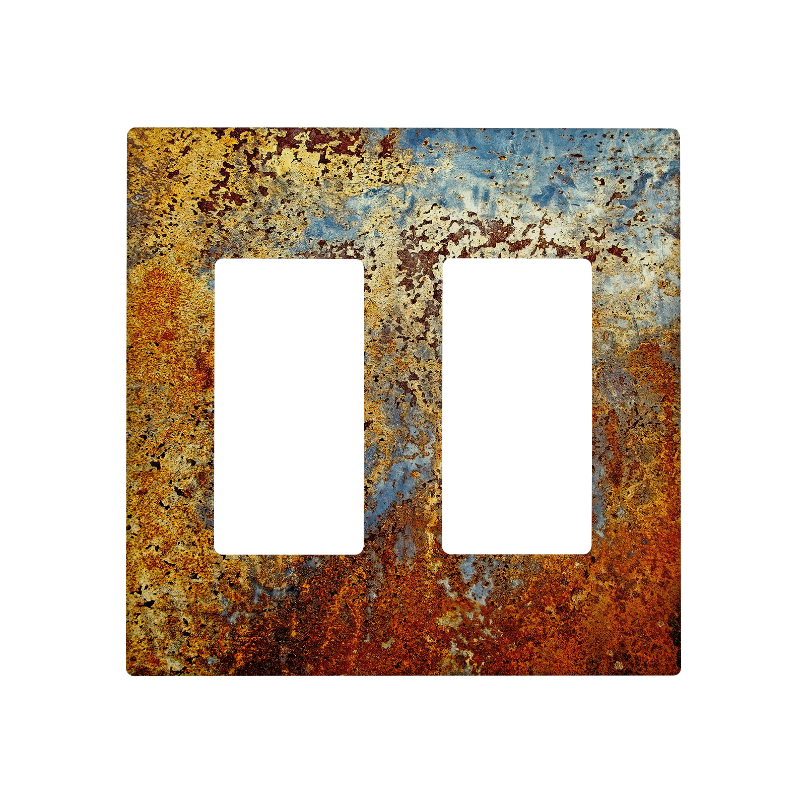 1Pcs Rust Light Switch Plate Decorative switch and socket covers for home kitchen decoration Unbreakable Polycarbonate Thermoplastic For bedroom room decoration
