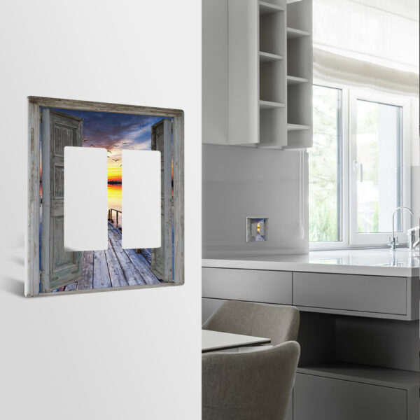 1Pcs Wood Door Light Switch Plate Decorative switch and socket covers for home kitchen decoration Unbreakable Polycarbonate Thermoplastic For bedroom room decoration - Image 3