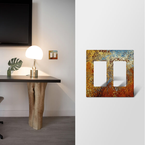 1Pcs Rust Light Switch Plate Decorative switch and socket covers for home kitchen decoration Unbreakable Polycarbonate Thermoplastic For bedroom room decoration - Image 2