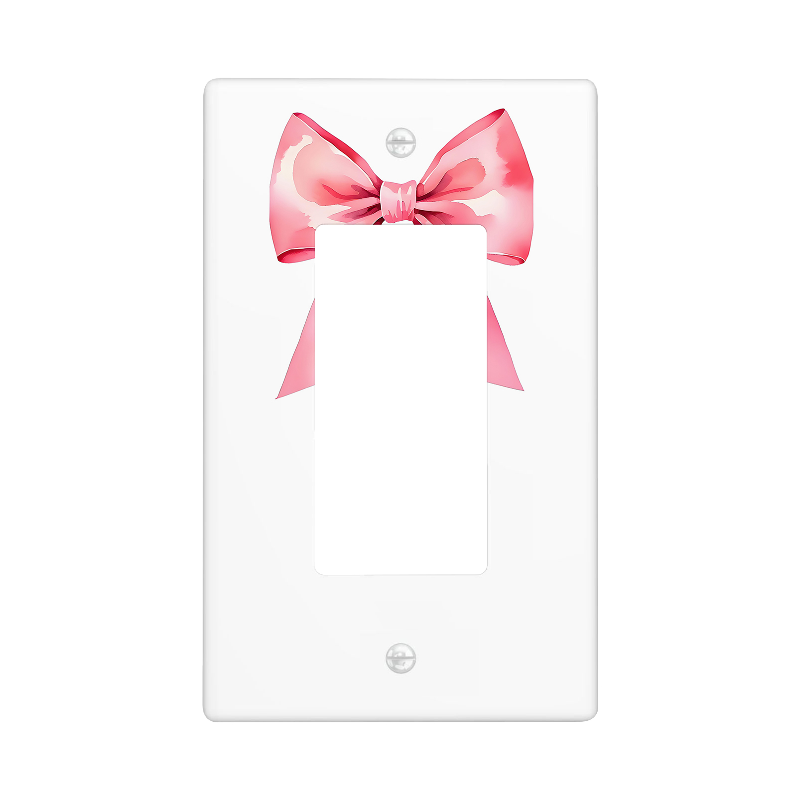 1Pcs Pink bow tie Light Switch Plate Wall Plate Cover Decorative Switch Cover Plate Switch Plates And Outlet Covers Outlet Covers Wall Plate Cover Decorative