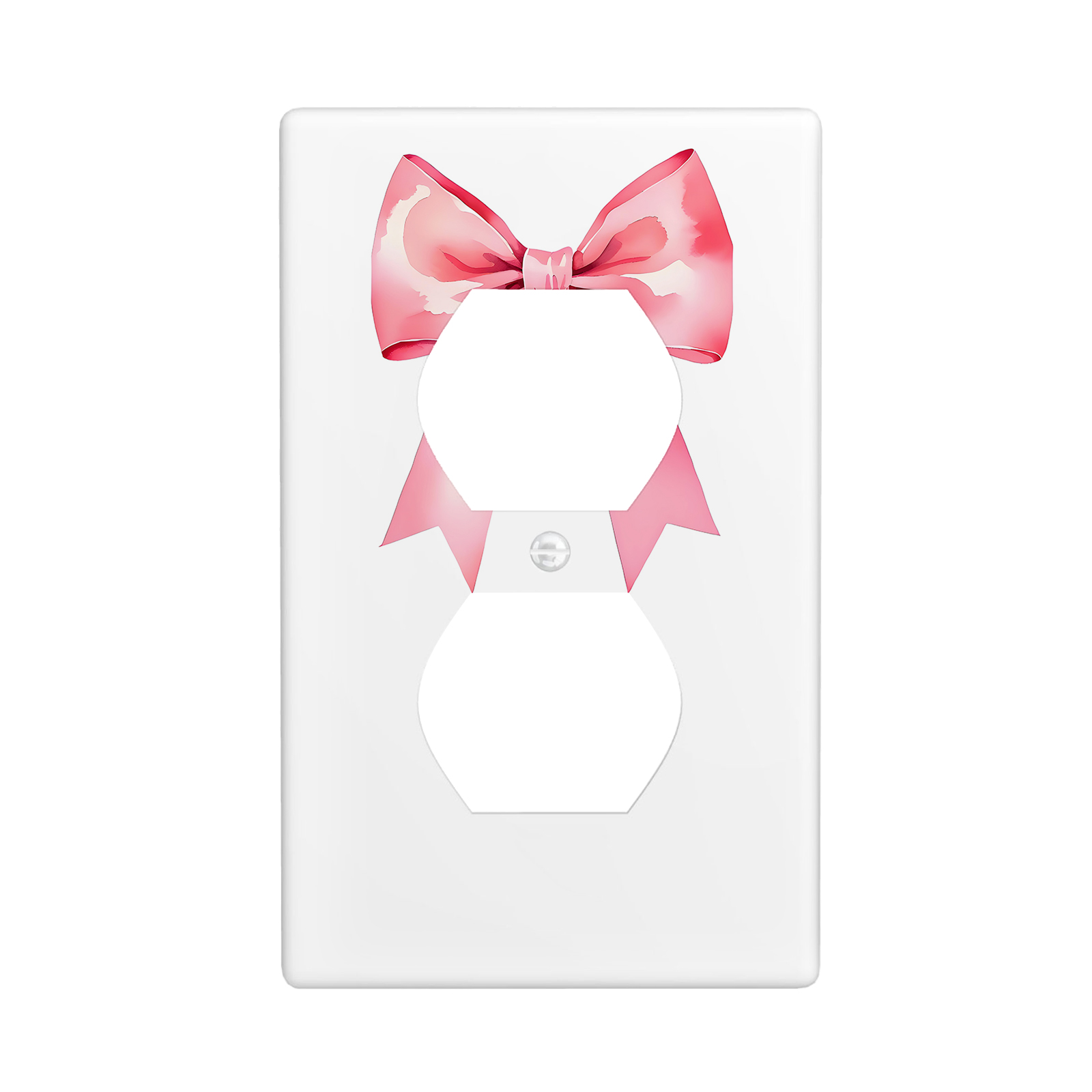 1Pcs Pink bow tie  Light Switch Plate  Wall Plate Cover Decorative  Switch Cover Plate  Switch Plates And Outlet Covers  Outlet Covers  Wall Plate Cover Decorative