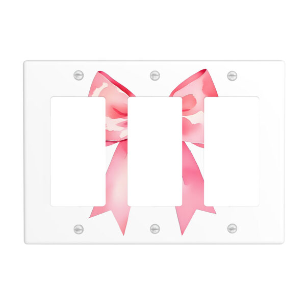 1Pcs Pink bow tie  Light Switch Plate  Wall Plate Cover Decorative  Switch Cover Plate  Switch Plates And Outlet Covers  Outlet Covers  Wall Plate Cover Decorative