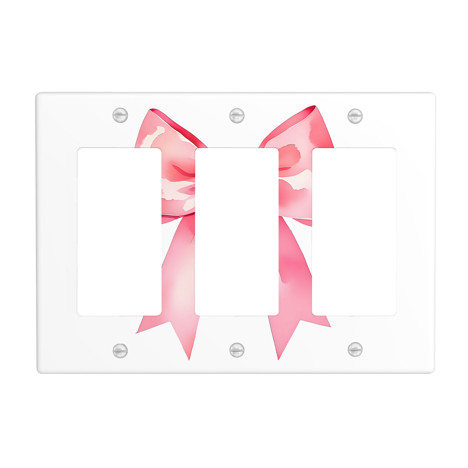 1Pcs Pink bow tie  Light Switch Plate  Wall Plate Cover Decorative  Switch Cover Plate  Switch Plates And Outlet Covers  Outlet Covers  Wall Plate Cover Decorative